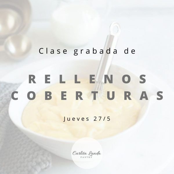 Clase grabada de Rellenos y Coberturas (35% OFF)