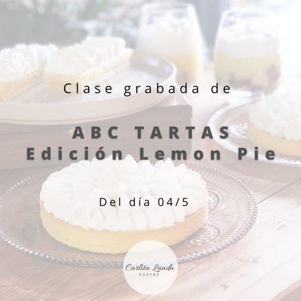 Clase grabada ABC Tartas edición Lemon Pie (35% OFF)
