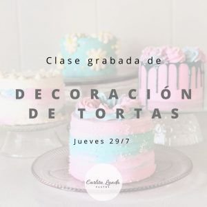 Clase grabada Decoración de tortas